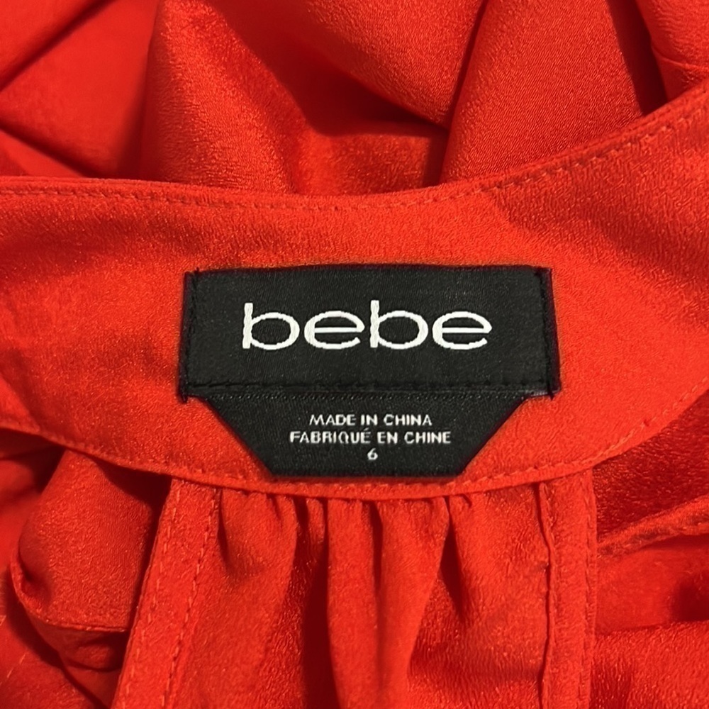 Bebe Red Open Back Jumpsuit‎ - Picture 6 of 6